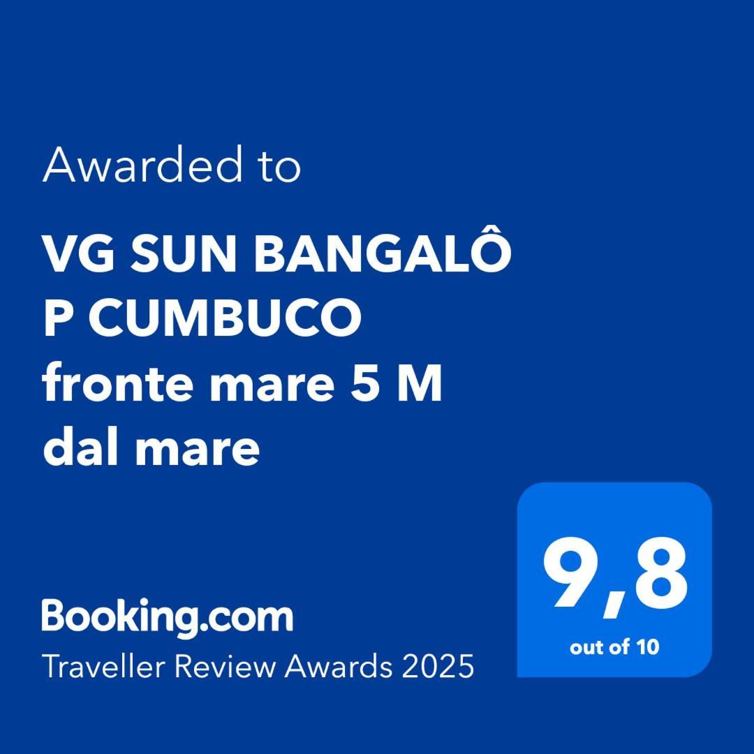 Vg Sun Bangalo P Cumbuco Fronte Mare 5 M Dal Mare Lägenhet Exteriör bild